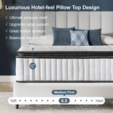 Memory Foam Mattress, Individual Pocket Springs, Thick Cushion Layer, Home Bedroom, Comfortable Support Elastic Sponge, Thick Latex Mattress, Zoned Support, Breathable Fabric, Master Bedroom, Easy - to - Clean, Bedroom Furniture, Comfortable Sleep