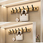 2Pack Wall Mounted Coat Rack With All 12 Decorative Hooks, 24 InchCoat Rack Wall Mount Wall-mounted Coat Rack For Hanging Coats, Keys, Umbrellas And Hats