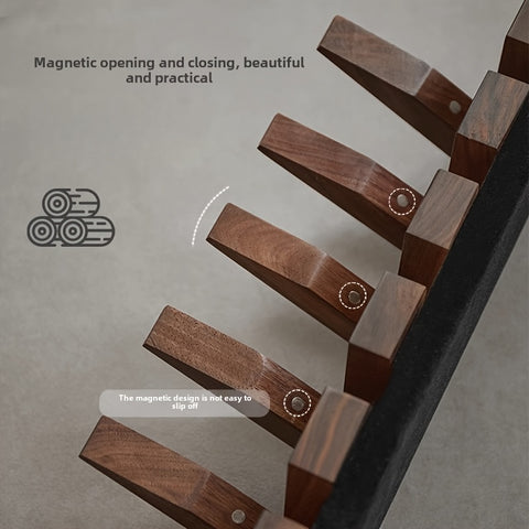 Creative Piano Key Wall Hook - Foldable Hanging Storage Rack For Clothes And Hats, Solid Wood Hanger For Bedroom, Entrance, Mud Room, Wall Decor Aesthetic Room Decoration