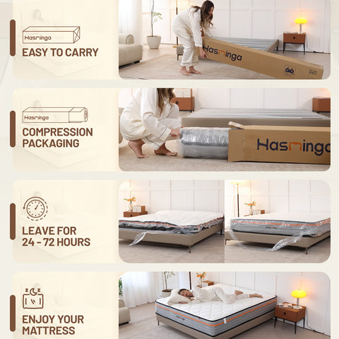 The 12 Inch Memory Sponge And Independent Pocket Spring Mixed Mattress Provides Comfortable And Supportive Sleep, Making It An Ideal Choice for Both Supine And Side Lying Individuals. It Is Suitable for Long-term Use Of European Style Mattresses