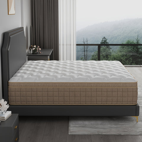 Luxury Gel Memory Foam & Pocket Spring Hybrid Mattress - 10\