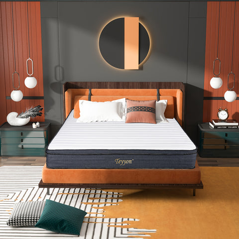 Mattress 12 Inch Hybrid Mattress With Memory Foam & Pocket Springs