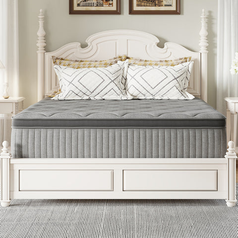 8 10 12 14 Inch Novilla Pocket Spring Hybrid Foam Mattress, Plush Mattress, SmartS Coil, Pillow Top Design And Motion Isolation, Ultra Plush Noah Pocket Spring Mattress, Mattress Single Size