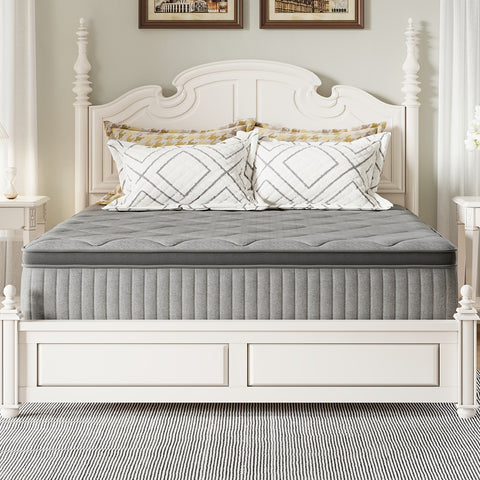 8 10 12 14 Inch Novilla Pocket Spring Hybrid Foam Mattress, Plush Mattress, SmartS Coil, Pillow Top Design And Motion Isolation, Ultra Plush Noah Pocket Spring Mattress, Mattress Single Size