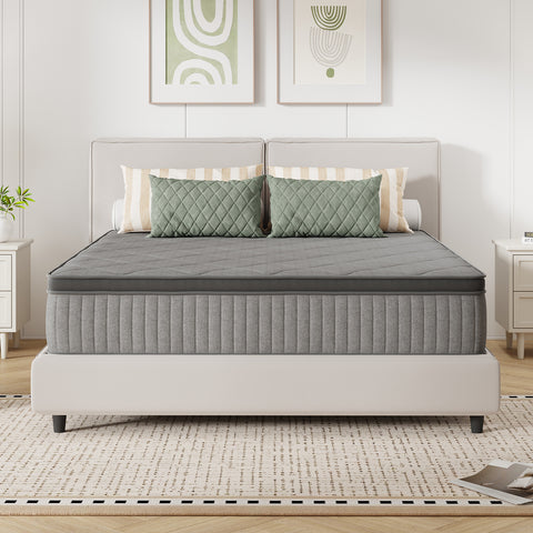 SweetNight 6\u002F8\u002F10\u002F12\u002F14 inch Memory Foam Hybrid Mattress With Pocket Springs, Twin Xl, Full, Queen, King, Sizes In A Box, Medium Firm, Mattresses For Support Comfort, Fiberglass-Free