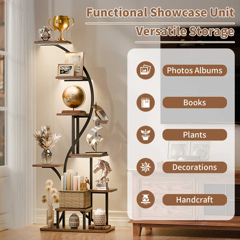 8 Tier Magazine Holders With Light, 65\