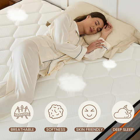 12 Inch Full\u002FQueen\u002FKing Mattress Hybrid Medium Firm Memory Foam Mattress with Innerspring, Reinforced Edge Support, Cooling Gel Pillow Top, Pressure Relief & Motion Isolation, Bed In A Box