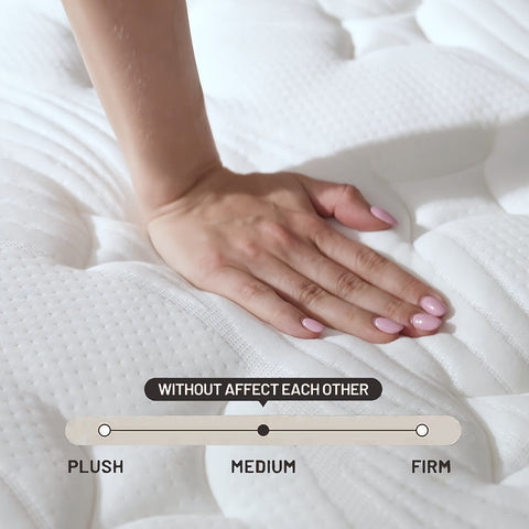 Memory Sponge 12 Inch Mattress\u002FMemory Sponge\u002FBlack And White Splicing Style\u002FErgonomic Design, Air Experience, Leisure Vacation, Soft, Comfortable And Healthy, with Built-in Springs.