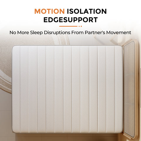 SweetNight 6\u002F8\u002F10\u002F12\u002F14 inch Memory Foam Hybrid Mattress With Pocket Springs, Twin Xl, Full, Queen, King, Sizes In A Box, Medium Firm, Mattresses For Support Comfort, Fiberglass-Free