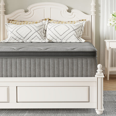 8 10 12 14 Inch Novilla Pocket Spring Hybrid Foam Mattress, Plush Mattress, SmartS Coil, Pillow Top Design And Motion Isolation, Ultra Plush Noah Pocket Spring Mattress, Mattress Single Size