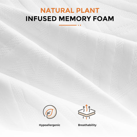 SweetNight 6\u002F8\u002F10\u002F12\u002F14 inch Memory Foam Hybrid Mattress With Pocket Springs, Twin Xl, Full, Queen, King, Sizes In A Box, Medium Firm, Mattresses For Support Comfort, Fiberglass-Free